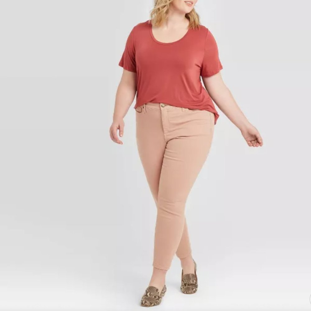 Ava & Viv - Plus Size Mid-Rise Skinny Jeans
